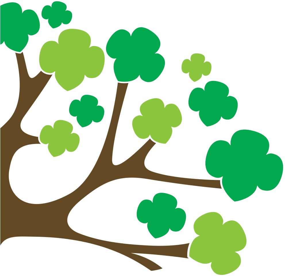 Girl Scout Trefoil Tree - Clip Art Girl Scout Trefoil - Free ...