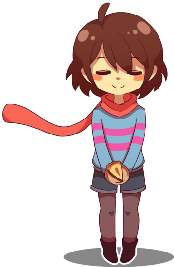 Download Frisk The Painter S Art Frisk Undertale With Scarf Png Image With No Background Pngkey Com