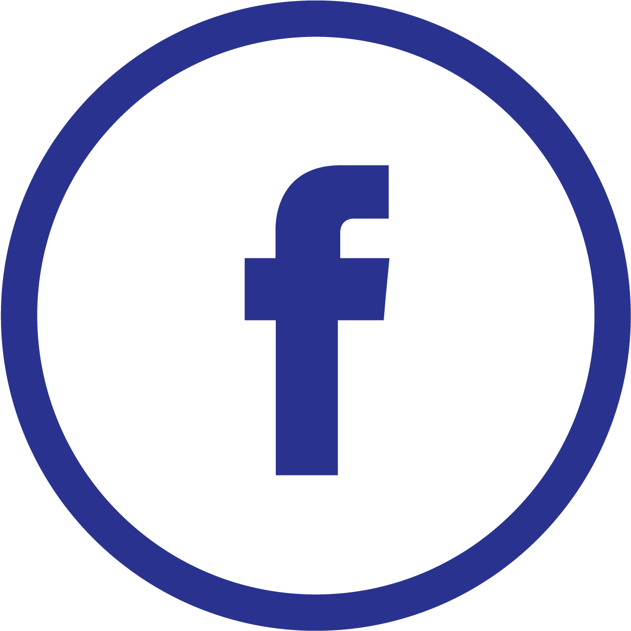 Facebook Icon White Round Transparent White Facebook Circle - Clip Art  Library