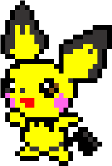 Pichu - Minecraft Pixel Art Pichu - Free Transparent PNG Download - PNGkey