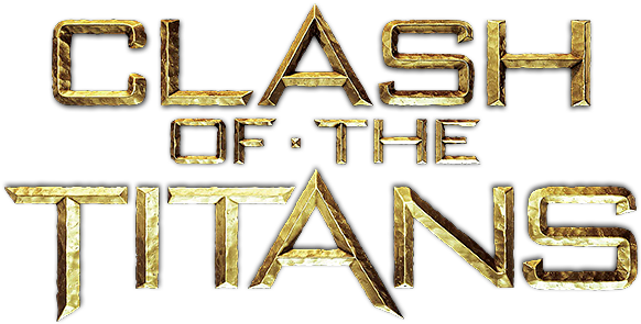 Clash Of The Titans Logo - Clash Of The Titans Title (800x310), Png Download