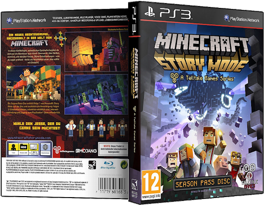 Download Capa Minecraft Story Mode Ps3 Minecraft Story Mode Ps 3 Playstation 3 Png Image With No Background Pngkey Com