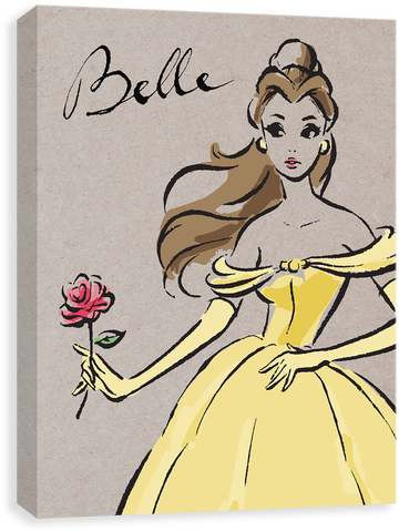 Download Fashionista - Belle - Belle Cinderella Canvas PNG Image with ...