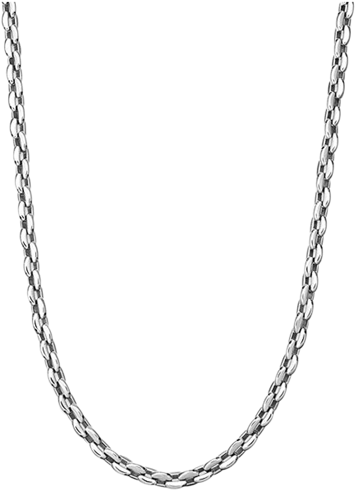 Download Chain Necklace Png Silver Chain Png Png Image With No Background Pngkey Com