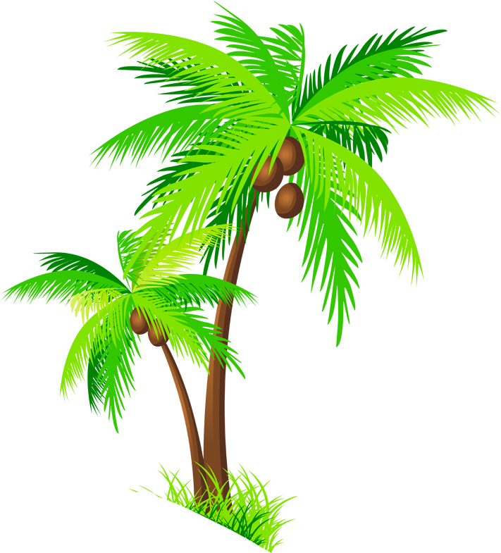Coconut Tree Clipart Group - Coconut Trees Clipart Png - Free ...