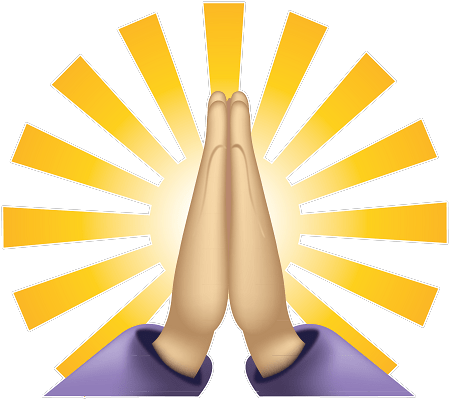 Pray And Be Grateful Prayer Emoji Free Transparent Png Download Pngkey