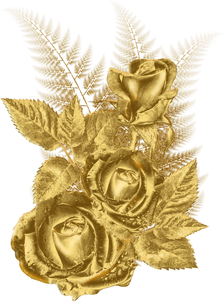Png Transparent Gold Flowers Clipart - Golden Flower Transparent