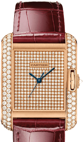 Year Of The Goat - Cartier Tank Anglaise Automatic Men's Watch, 18k Rose (500x500), Png Download