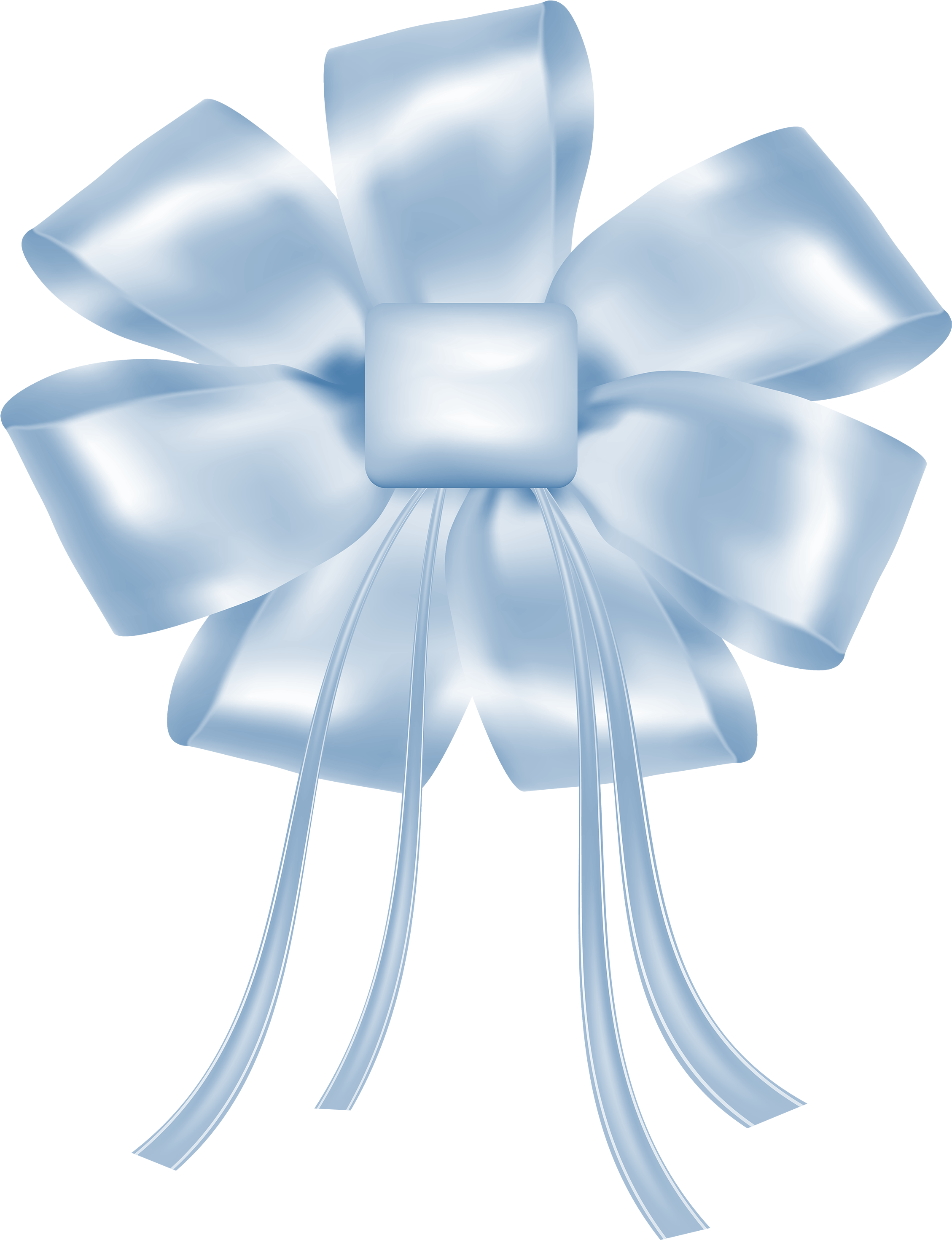 Light Blue Bow Png Clipart - Light Blue Ribbon Bow (2303x3000), Png Download