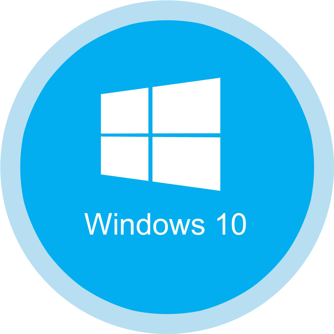 Windows 10 Png Icons - Windows 10 Logo Circle - Free Transparent PNG