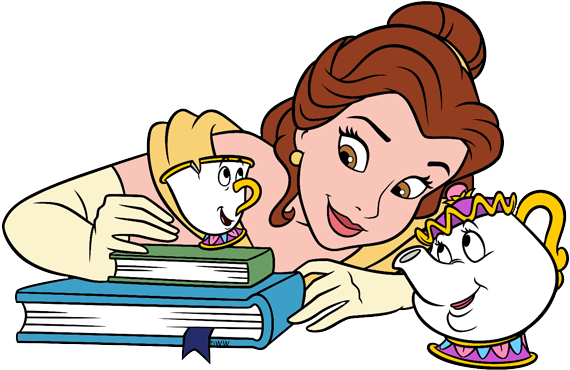 Download Beast Clipart Reading Belle Mrs Potts And Chip Png Image With No Background Pngkey Com