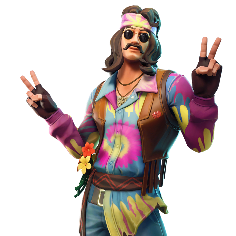 New Fortnite Hippy Skin Download Far Out Man Fortnite New Leaked Skins Roadtrip Fortnite Hippie Skin Png Png Image With No Background Pngkey Com