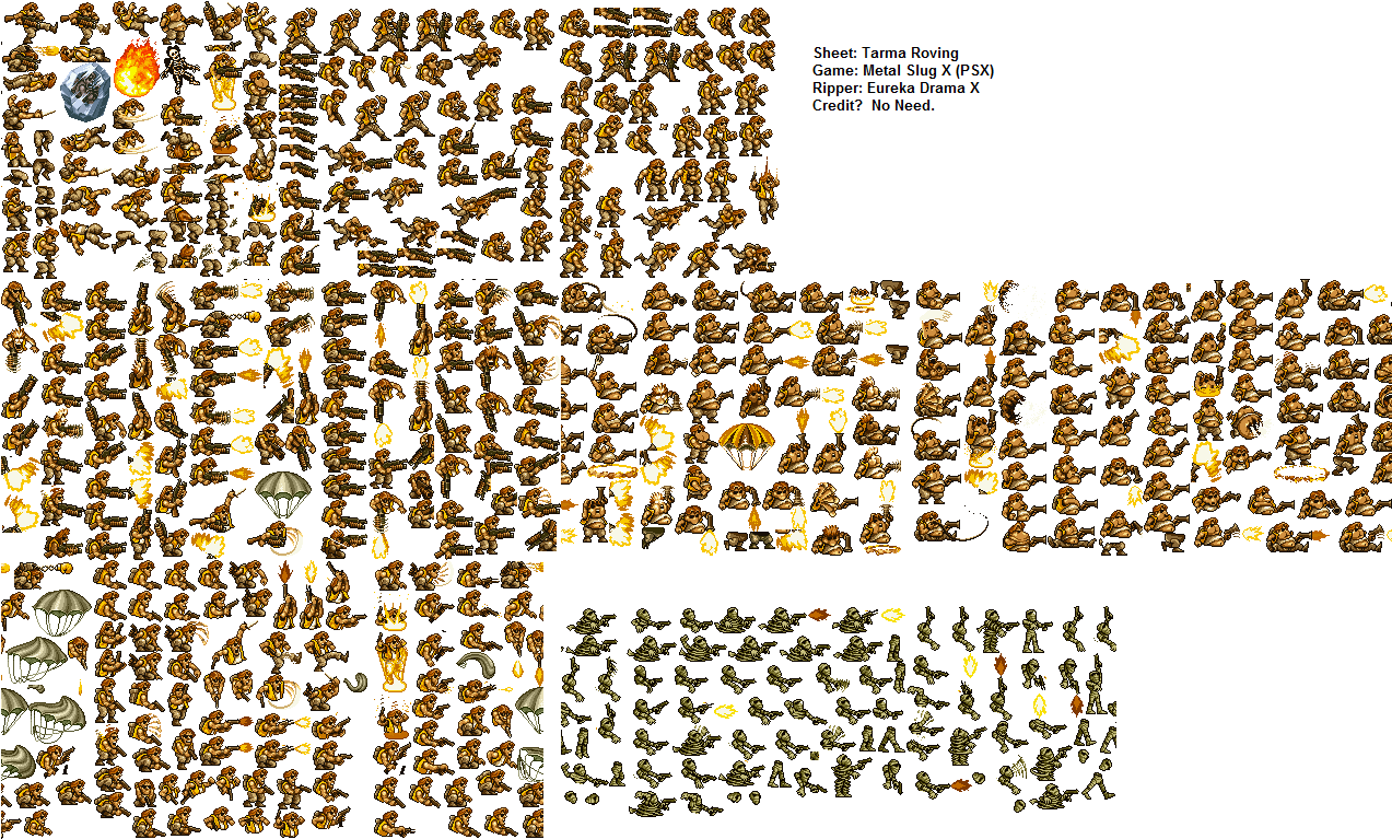 Tarma Sprite Database Sprites Metal Slug Png Free Transparent PNG Download PNGkey