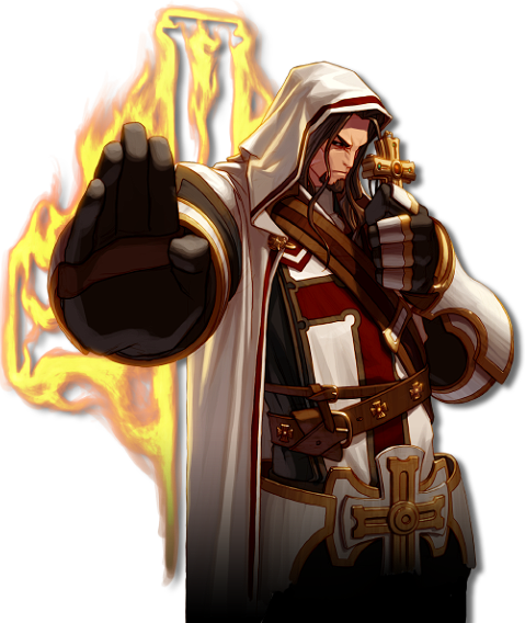 Collection Of Free Crusader Battle Download On - Dfo Male Priest (479x568), Png Download
