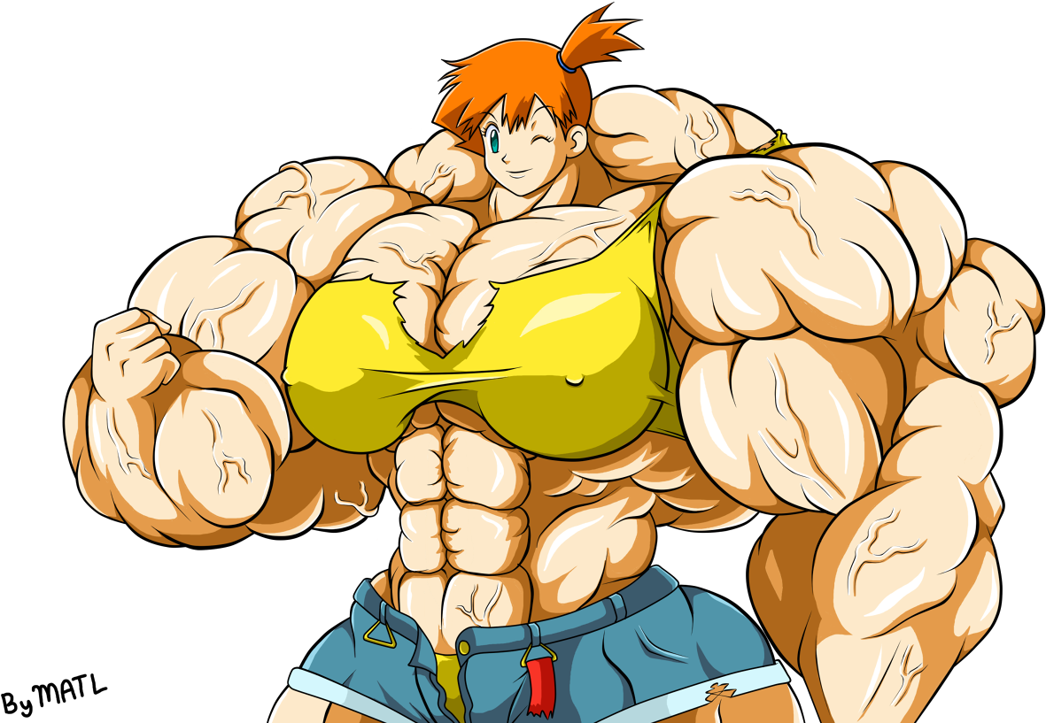 Download Huge Misty - Pokemon Misty Muscle PNG Image with No Background -  PNGkey.com