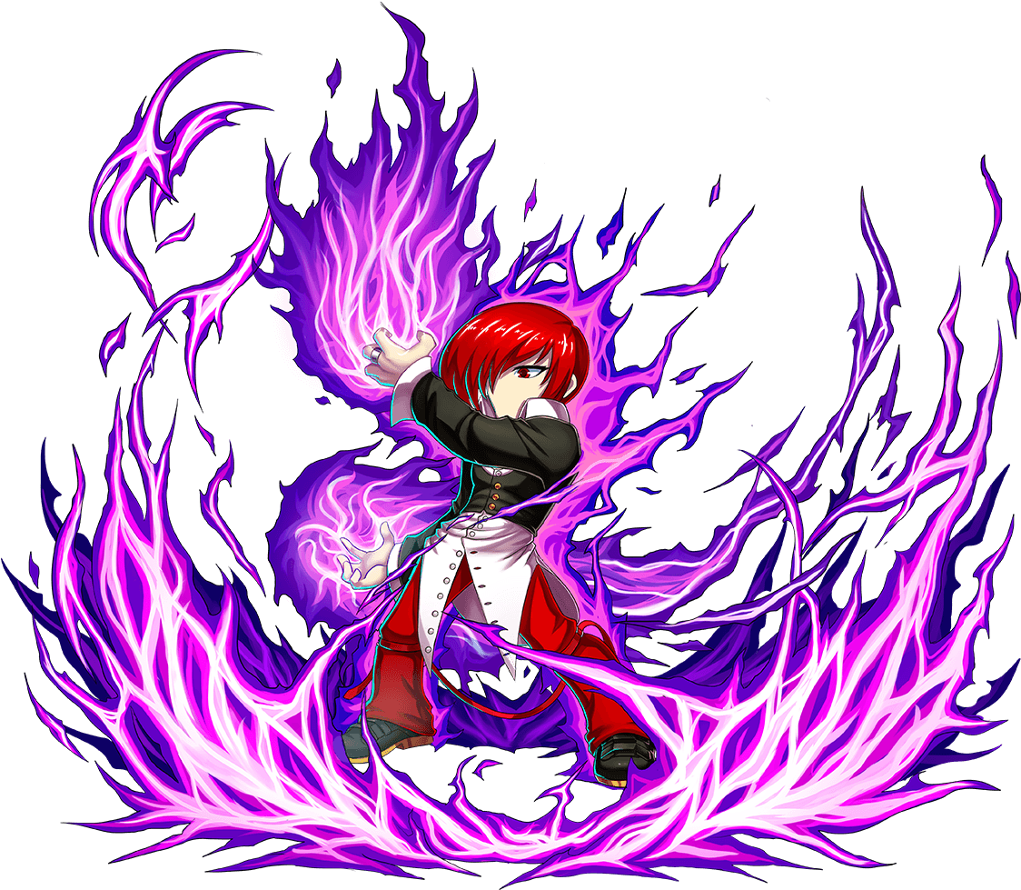 download iori yagami brave frontier artwork brave frontier king of fighters iori png image with no background pngkey com download iori yagami brave frontier