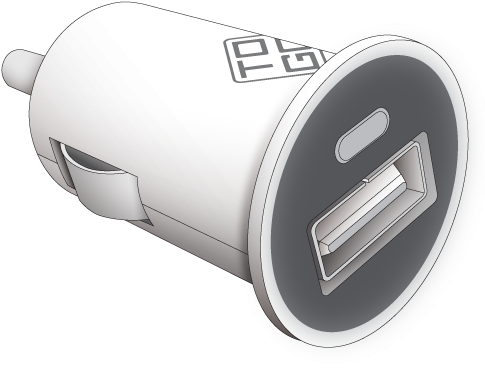 Usb Car Charger (500x500), Png Download