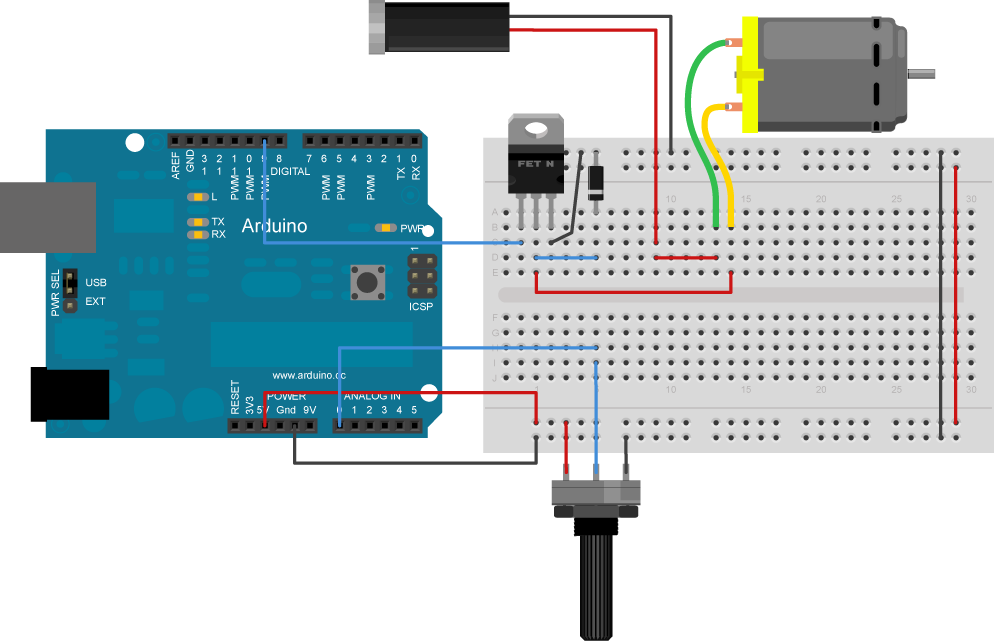 Download Arduino Bb Pot Transistor Motor Diode - Lcd 20x4 Arduino I2c ...