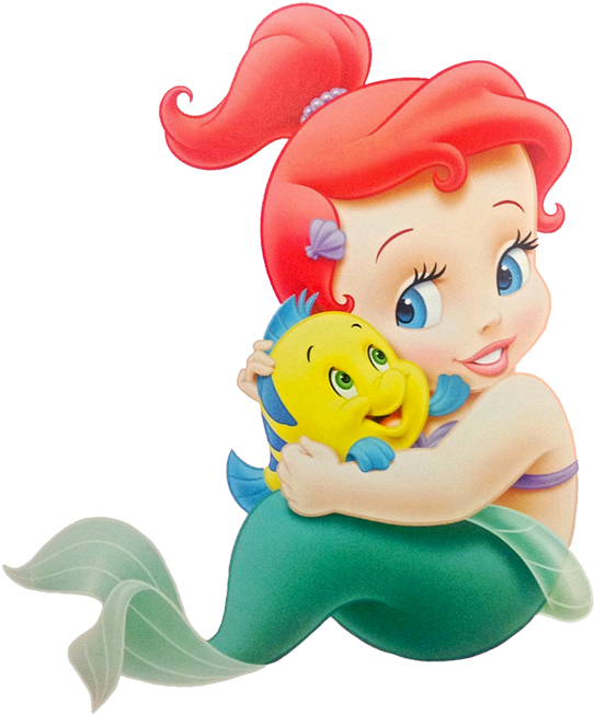 Baby Clipart Little Mermaid - Baby Little Mermaid - Free Transparent ...