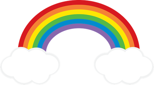 Download Clipart Freebie From Go - Rainbow With Clouds Png PNG Image ...