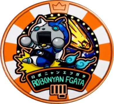 Download Robonyan F Dream Medal 中古 妖怪メダル 100円便可 ロボニャンf型 ドリームホロ 妖怪ウォッチ Png Image With No Background Pngkey Com