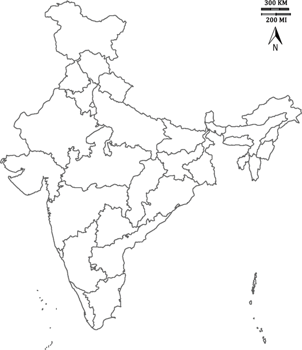 Image Of India Map India States Outline Map Free Transparent Png