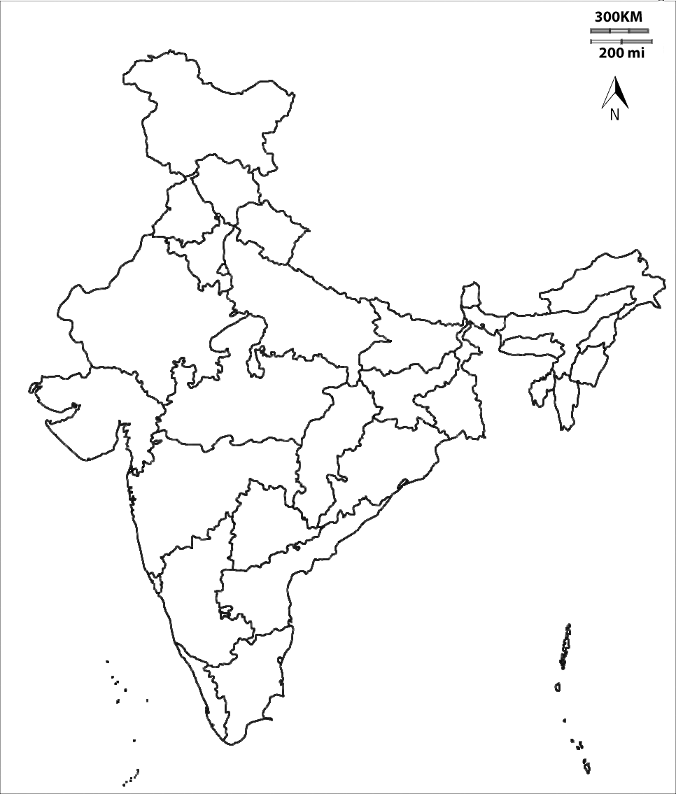 doodle freehand drawing of india map. | India map, Map sketch, Free  printable world map