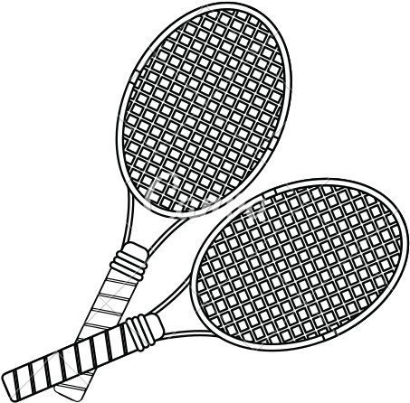 Drawing Sport Tennis - Tennis Racquet Png Drawing - Free Transparent 