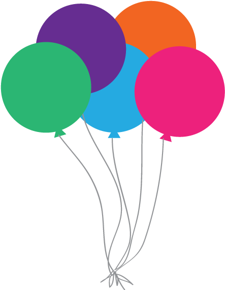 Best Birthday Balloons Clipart - Birthday Clipart - Free Transparent ...