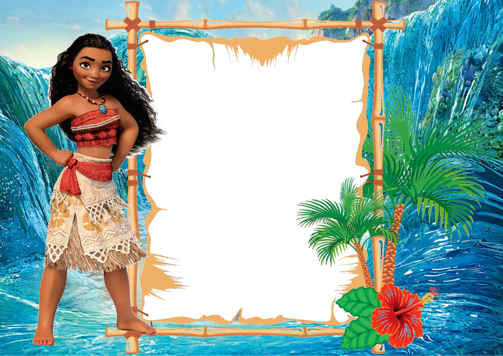 Download Moana Invitation Moana Template PNG Image With No Background PNGkey