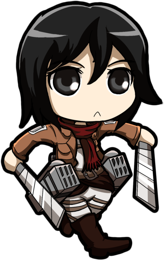 shingeki no kyojin mikasa chibi