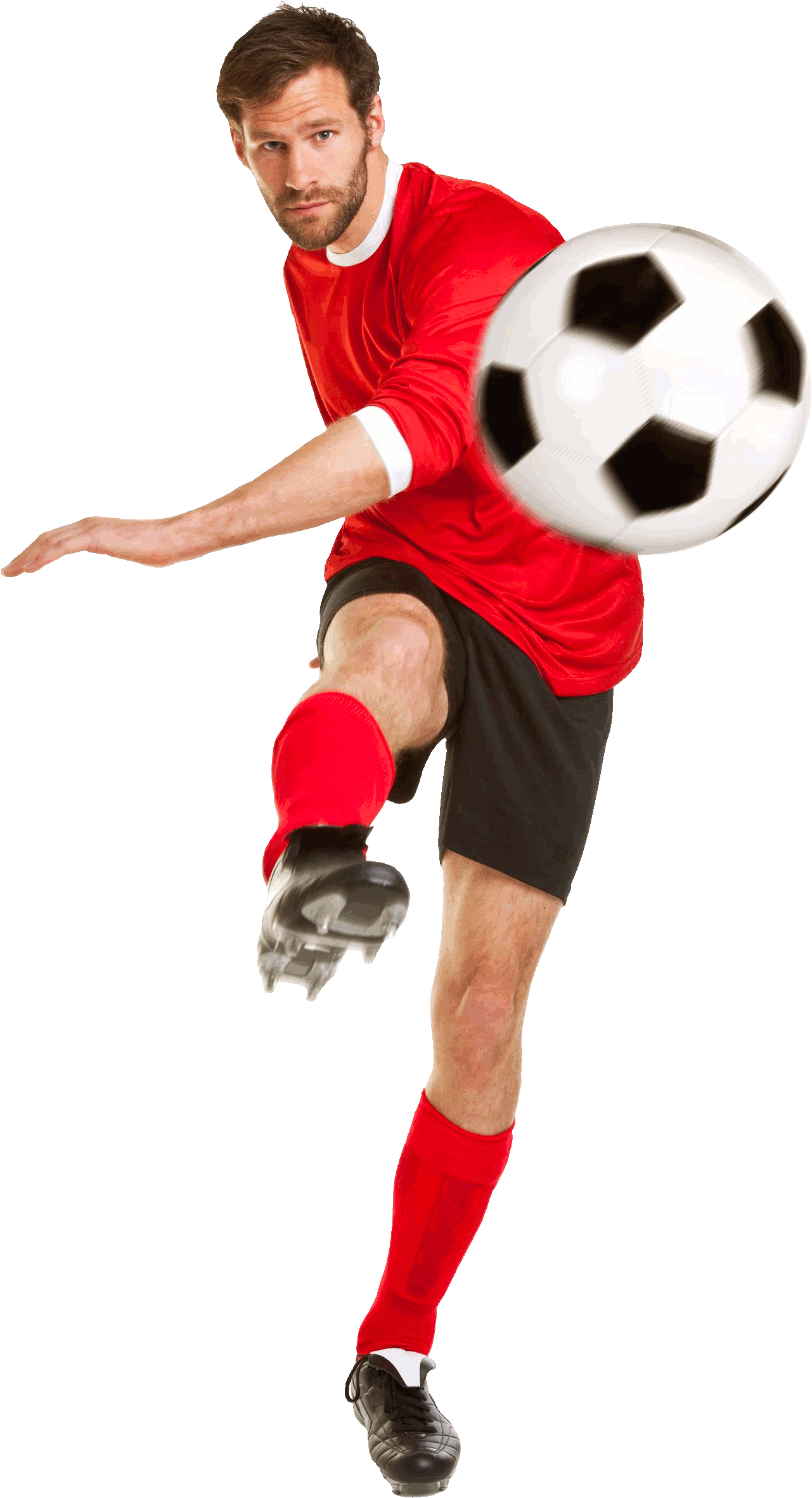 Download News - Soccer Player Hitting A Ball PNG Image with No ...