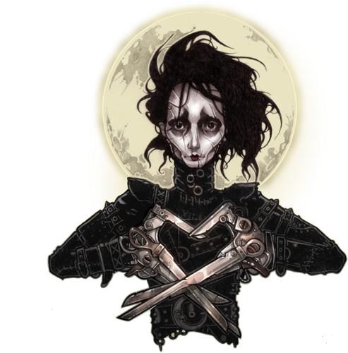 Download Bleeding Heart - Female Edward Scissorhands Art PNG Image with No  Background 