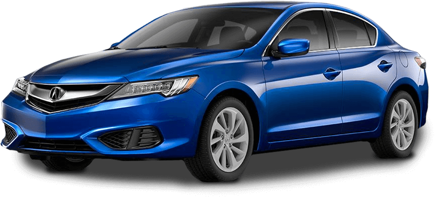 2018 Acura Ilx - Auto Deportivo Azul Png (873x395), Png Download