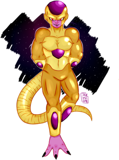Slowly Working My Way Through Frieza's Different Forms - Frieza (500x643), Png Download