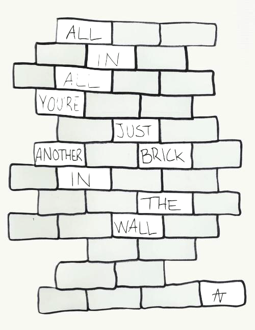 Another Brick in the Wall Pink Floyd Svg Png (Instant Download) 