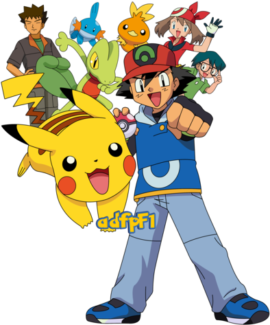 Download Ash, Aura, Brock, Max Y Pokemon By Adfpf1 On Deviantart - Ash ...