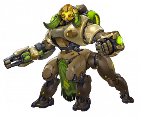 Orisa Transparent - 2018 Overwatch Wall Calendar [book] (450x378), Png Download