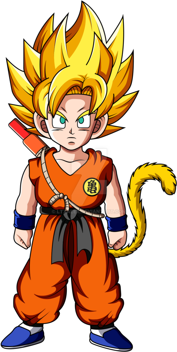 Download Super Saiyan Kid Goku Kid Goku Ssj Png Image With No
