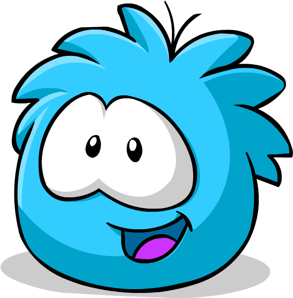 Download Cartoon Buck Teeth - Club Penguin Puffle Azul PNG Image with No  Background 