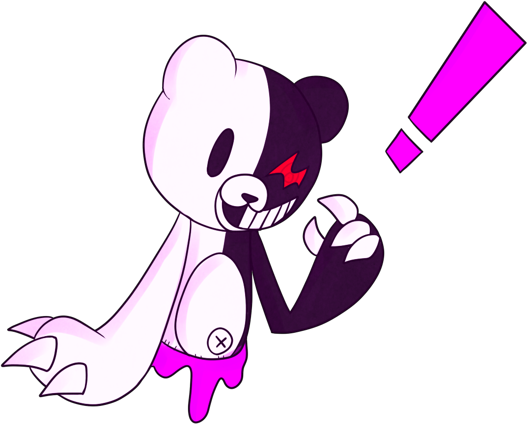 Monokuma Cartoon Free Transparent Png Download Pngkey