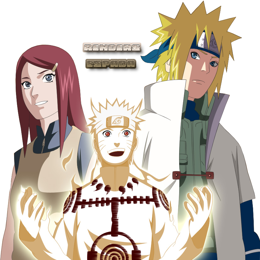 It Naruto Minato Kushina - Naruto Minato Y Kushina Render - Free ...