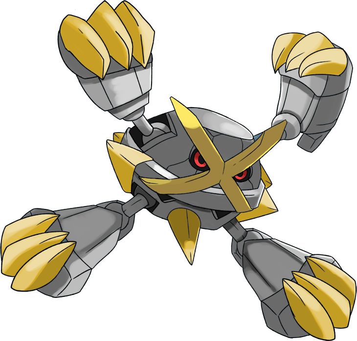 Download Pokemon Shiny Mega Metagross Is A Fictional Character Legendary Mega Evolution Pokemon Png Image With No Background Pngkey Com