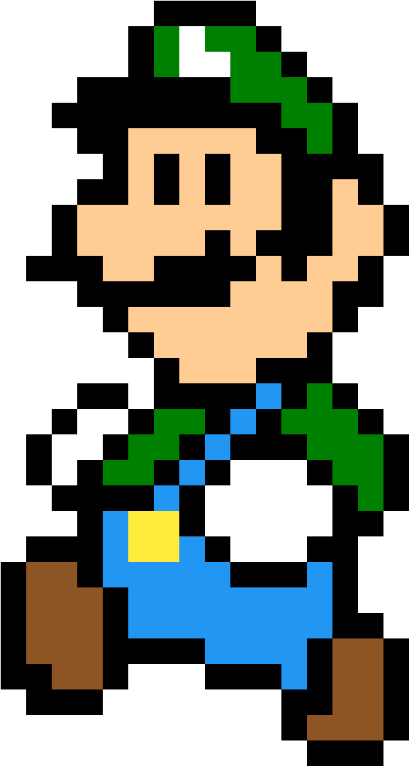 Download Luigi - Mario Bros En Cuadricula PNG Image with No Background ...