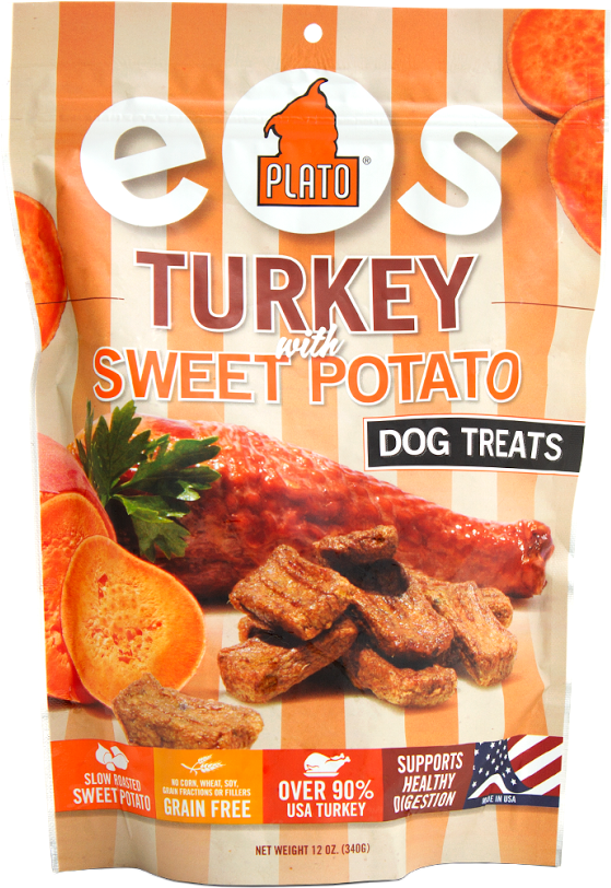 Plato Pet Treats Eos Turkey And Sweet Potato Dog Treats - Plato Pet ...