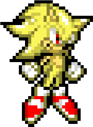 Super Sonic - Super Saiyan Goku Pixel - Free Transparent PNG Download ...