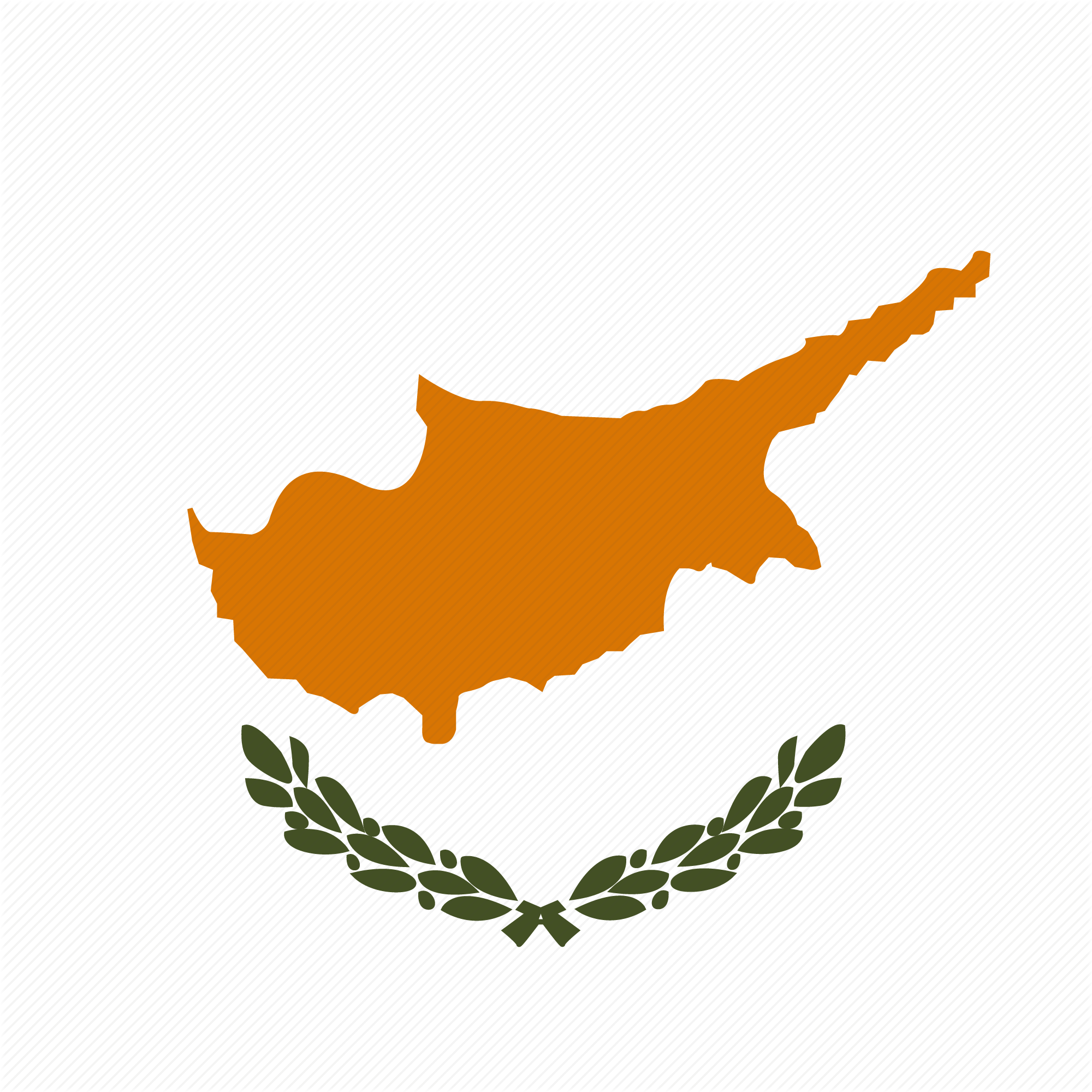 Cyprus Flag Clipart Icon - Cyprus Flag (2000x2000), Png Download