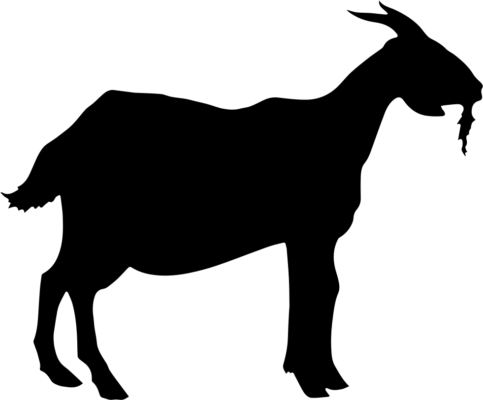 Lamb Comments - Goat Silhouette Vector Png (981x813), Png Download