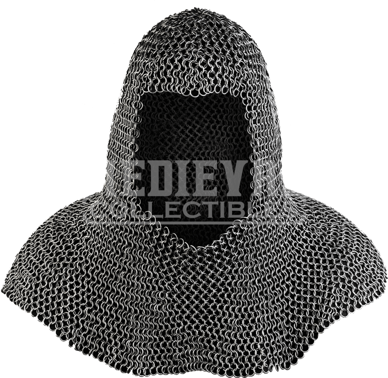 Richard Oiled Chainmail Coif - Mail (808x808), Png Download