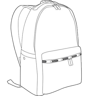 Download Clipart Transparent Bookbag Drawing Outline - Backpack Drawing ...